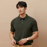 Knitted polo shirt