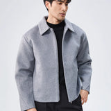 Fairfax Double-Zip Wool Coat
