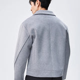 Fairfax Double-Zip Wool Coat