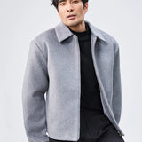 Fairfax Double-Zip Wool Coat