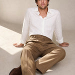 Italian Naples Pants — Brown, studio product shot