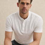 Austin Collared Slim-Fit Tee — White, banana_republic product shot