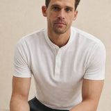Austin Collared Slim-Fit Tee — White, banana_republic product shot