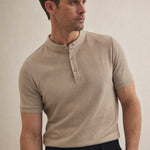 Austin Collared Slim-Fit Tee — Apricot, banana_republic product shot