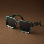 Azzurro Vision Sunglasses — Green, br_espresso product shot