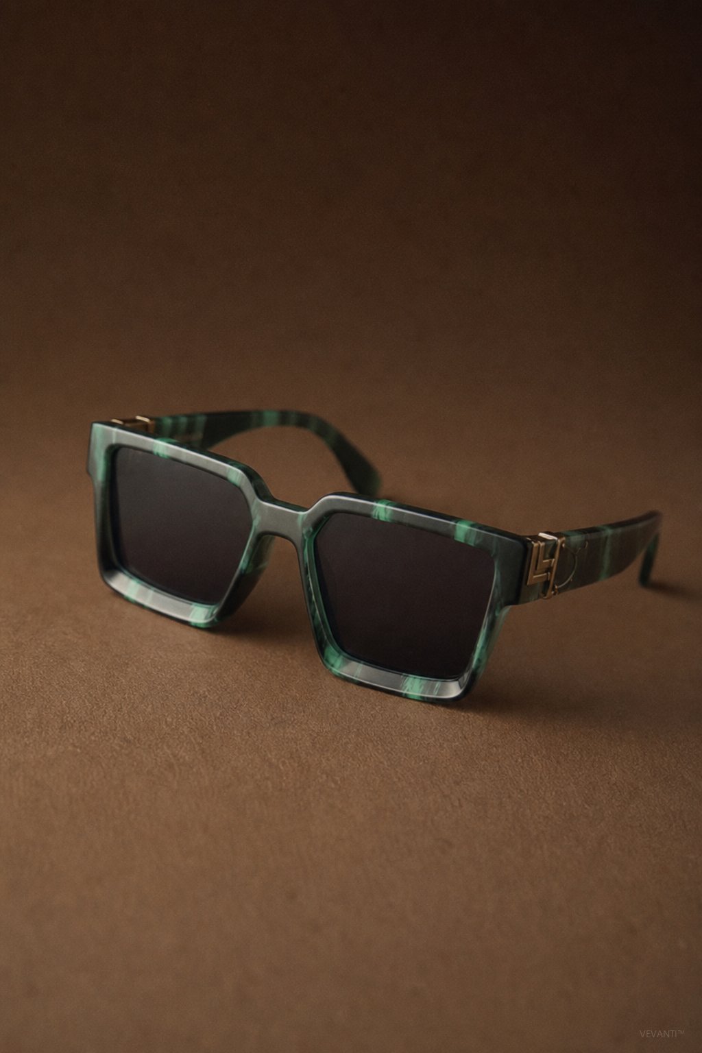 Azzurro Vision Sunglasses — Green, br_espresso product shot