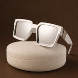 Azzurro Vision Sunglasses — White, br_espresso product shot