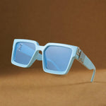 Azzurro Vision Sunglasses — Light Blue, br_espresso product shot