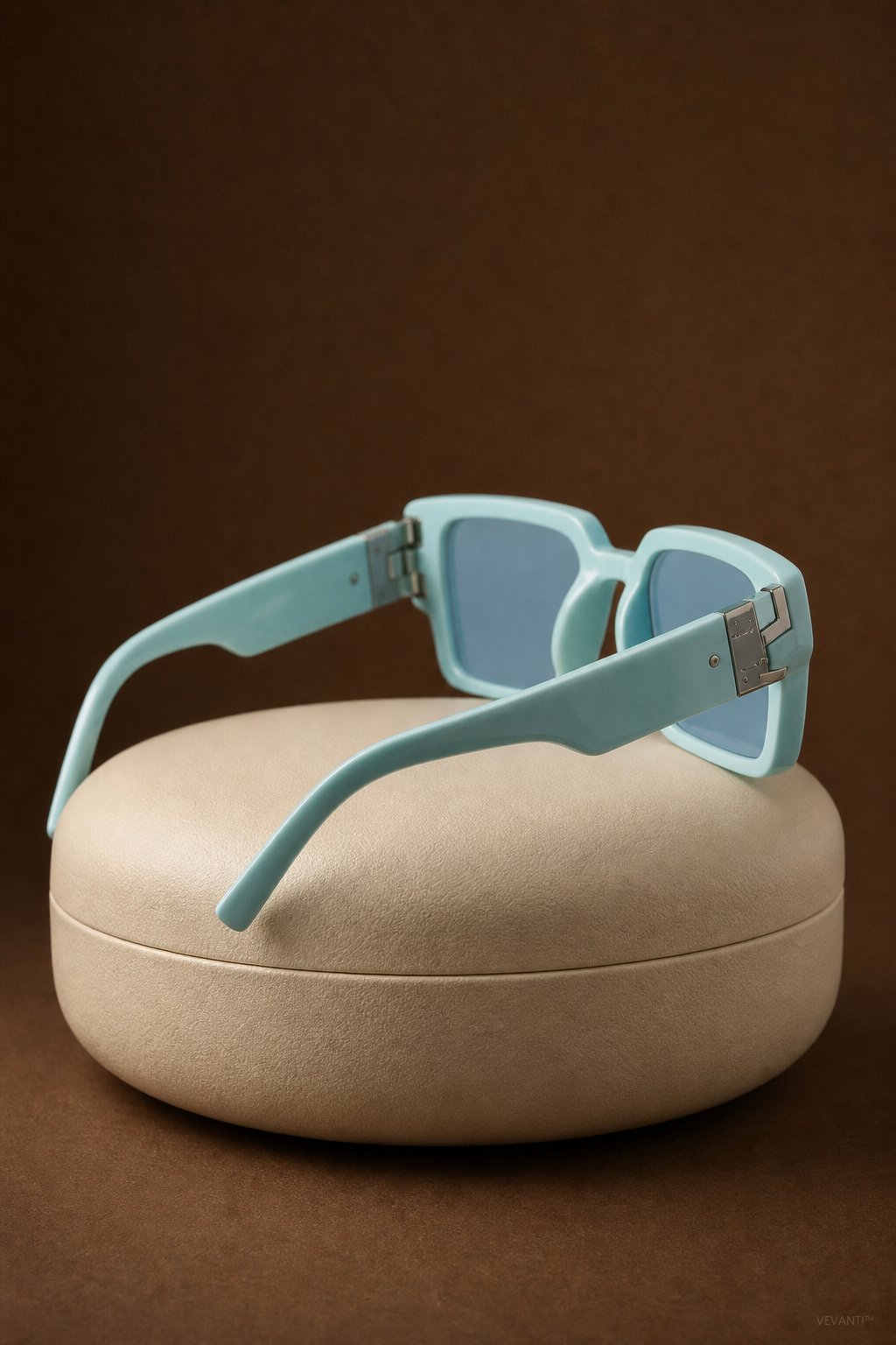 Azzurro Vision Sunglasses — Light Blue, br_espresso product shot