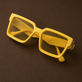 Azzurro Vision Sunglasses — Yellow, br_espresso product shot