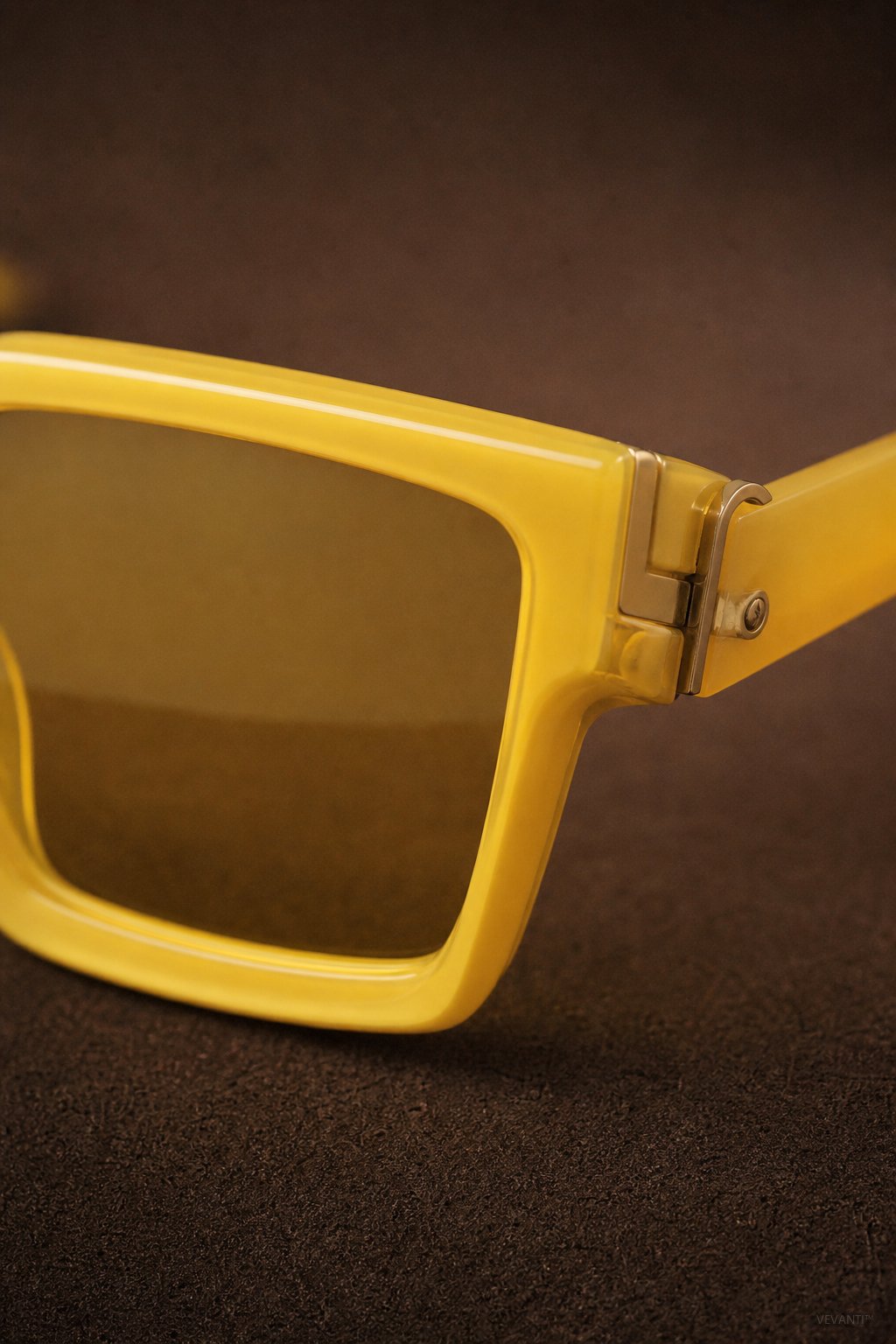 Azzurro Vision Sunglasses — Yellow, br_espresso product shot