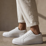 Hanley Leather Shoes — White, studio product shot