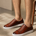 Hanley Leather Shoes — Brown, studio product shot
