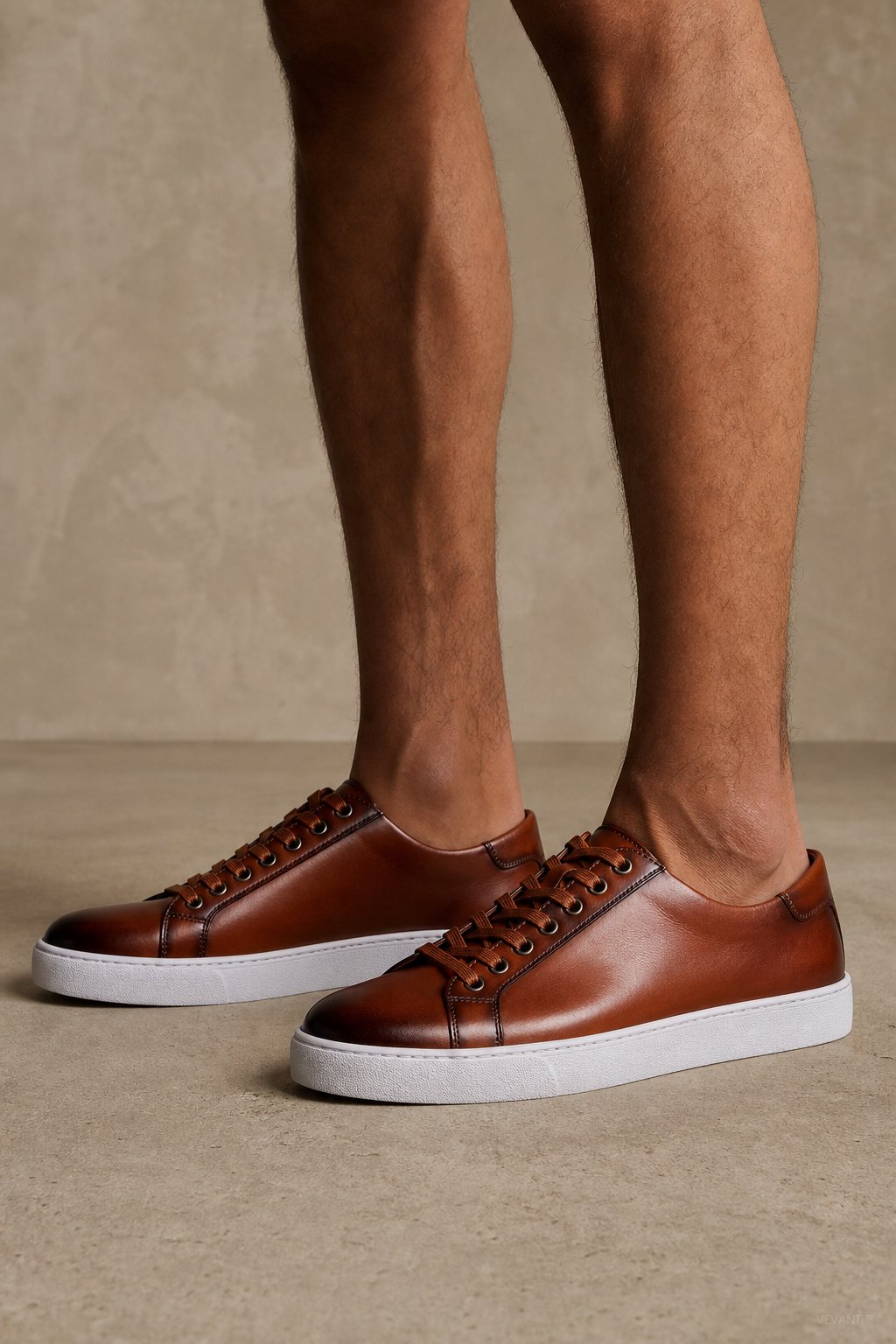 Hanley Leather Shoes — Brown, studio product shot