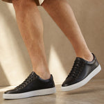 Hanley Leather Shoes — Black, studio product shot