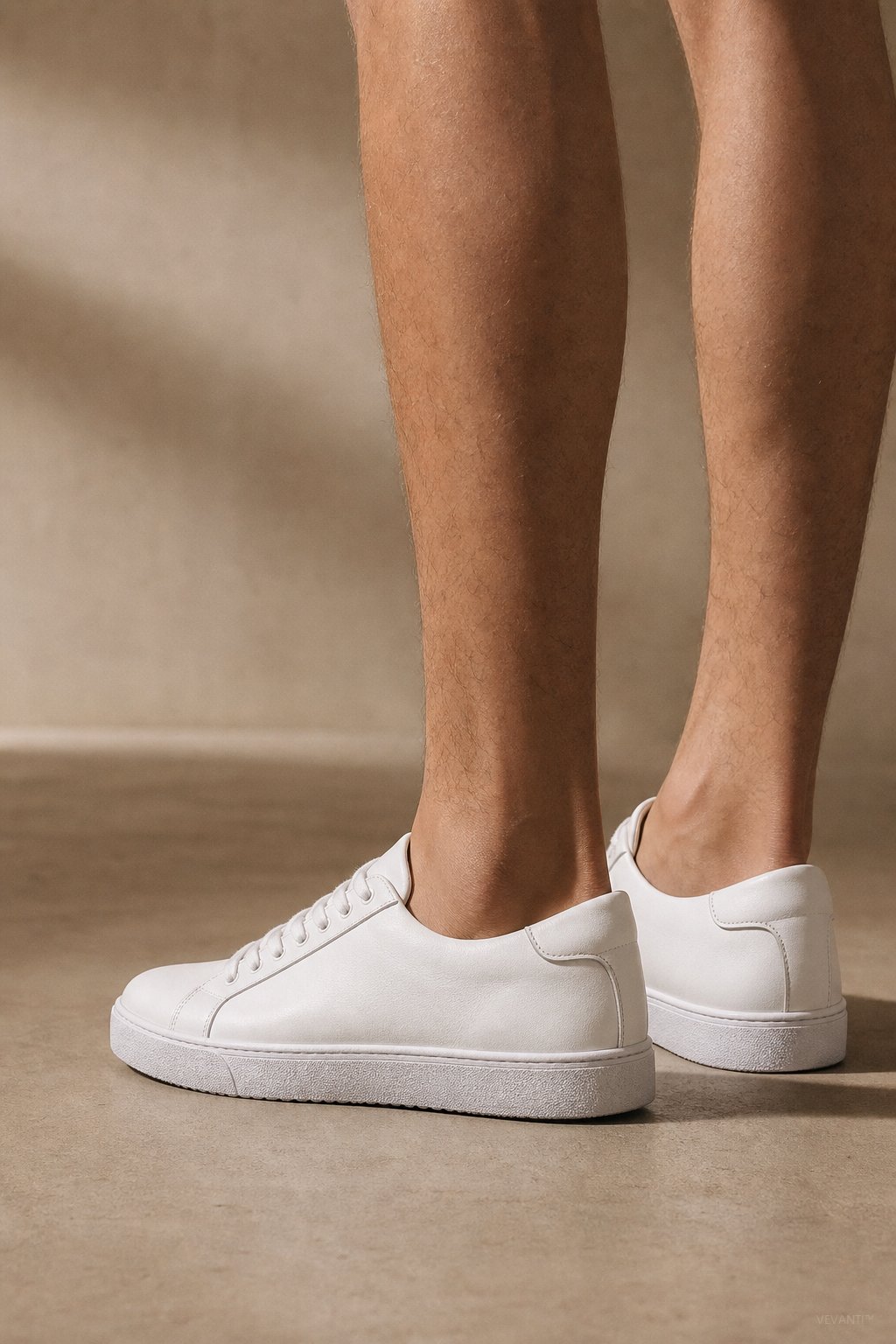 Hanley Leather Shoes — White, studio product shot