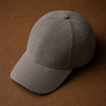 Hanley Suede Cap — Grey, studio product shot