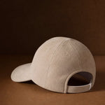 Hanley Suede Cap — Beige, studio product shot
