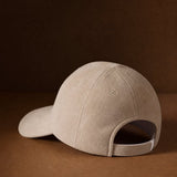Hanley Suede Cap — Beige, studio product shot