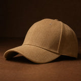 Hanley Suede Cap — Khaki, studio product shot