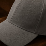 Hanley Suede Cap — Grey, studio product shot