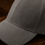 Hanley Suede Cap — Grey, studio product shot