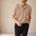 Heidelberg Polo — Beige, banana_republic product shot