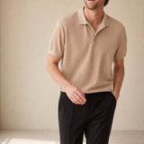 Heidelberg Polo — Beige, banana_republic product shot