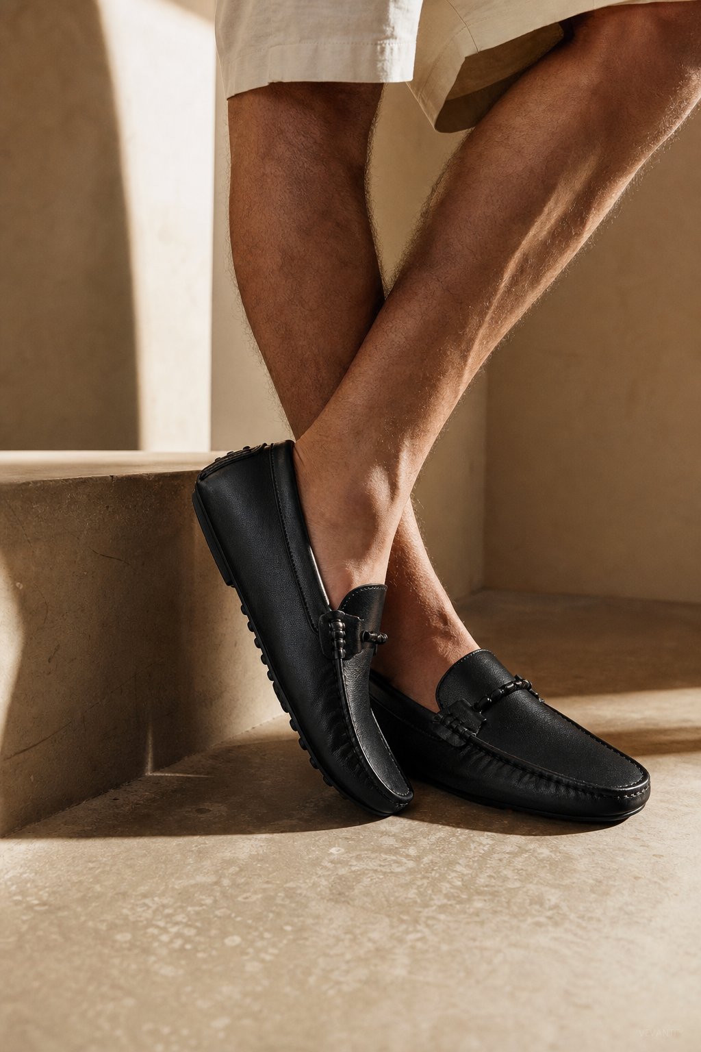 Italian Leather Drivers — Black, br_espresso product shot