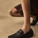 Italian Leather Drivers — Black, br_espresso product shot