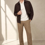 Linen Old Money Trousers — Khaki, banana_republic product shot