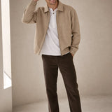 London Zip-Up Jacket — Khaki, studio product shot