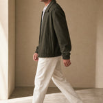 London Zip-Up Jacket — Forest, studio product shot