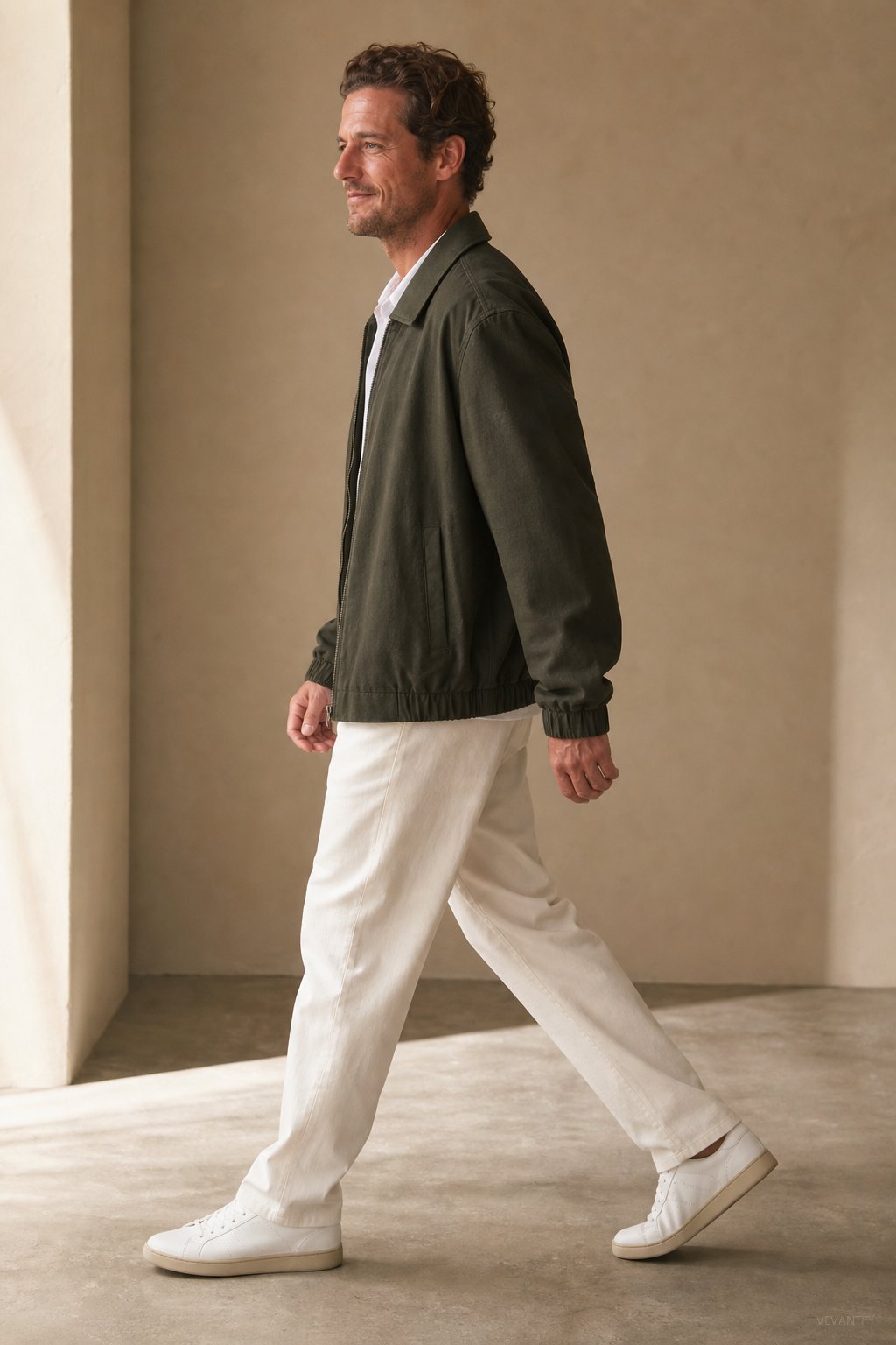 London Zip-Up Jacket — Forest, studio product shot