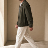 London Zip-Up Jacket — Forest, studio product shot