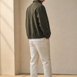 London Zip-Up Jacket — Forest, studio product shot