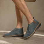Milan Men's Leather Oxfords — Gray, banana_republic product shot