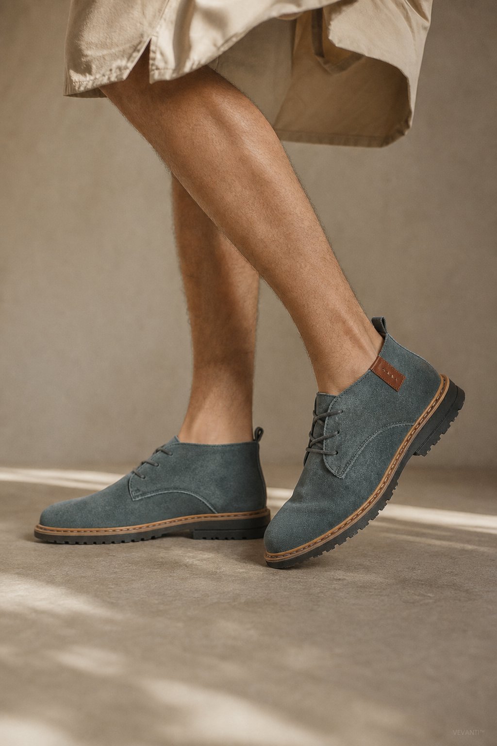 Milan Men's Leather Oxfords — Gray, banana_republic product shot