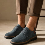 Milan Men's Leather Oxfords — Gray, banana_republic product shot