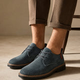 Milan Men's Leather Oxfords — Gray, banana_republic product shot