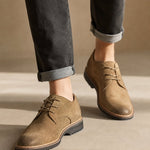 Milan Men's Leather Oxfords — Khaki, banana_republic product shot