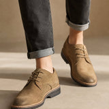 Milan Men's Leather Oxfords — Khaki, banana_republic product shot