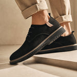 Milan Men's Leather Oxfords — Black, banana_republic product shot