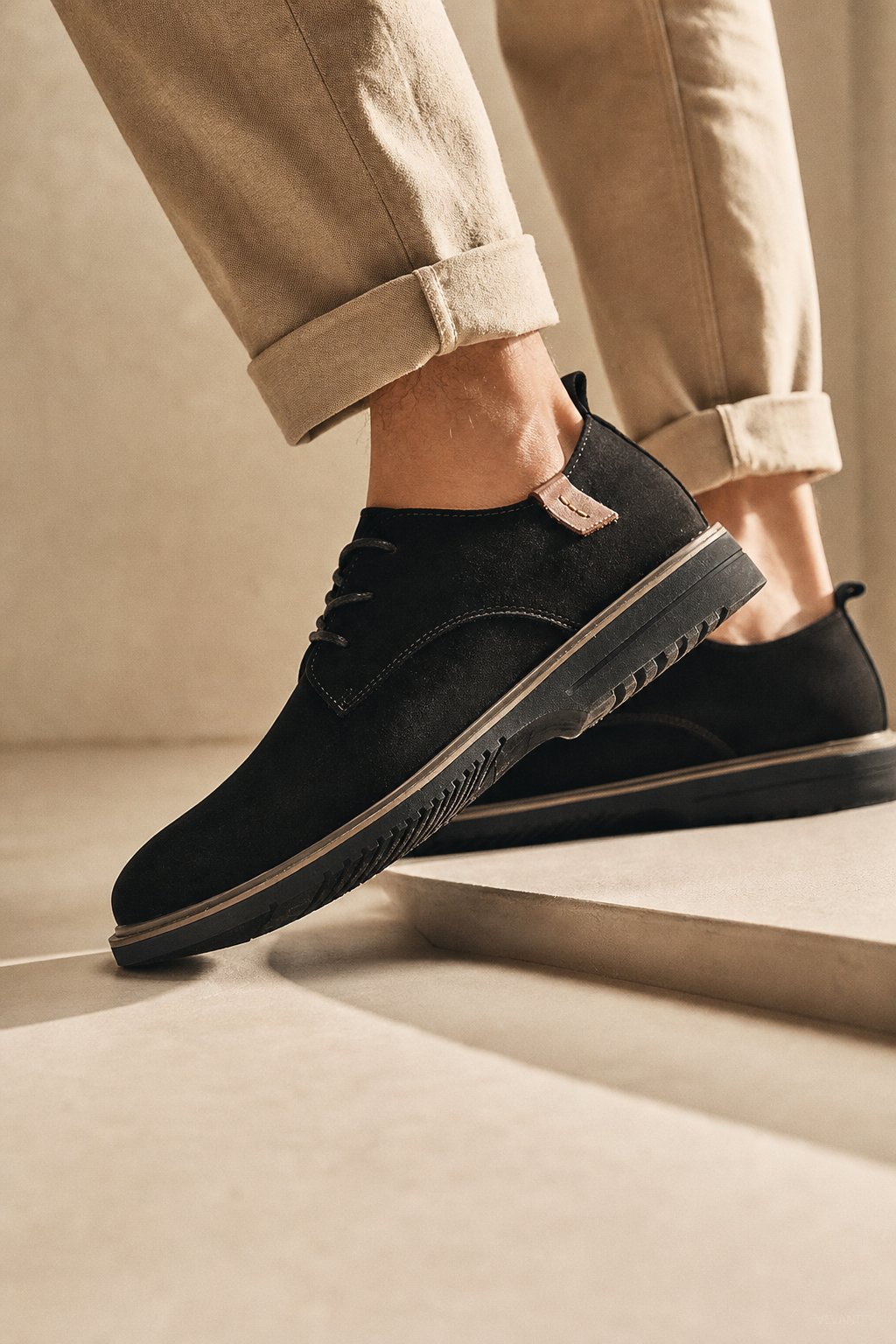 Milan Men's Leather Oxfords — Black, banana_republic product shot