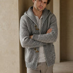 Mountain Lodge Cardigan Hoodie — Gray, banana_republic product shot
