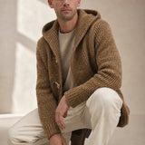 Mountain Lodge Cardigan Hoodie — Camel, banana_republic product shot