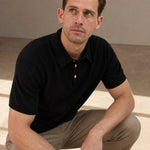 Munich Polo — Black, banana_republic product shot