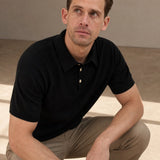 Munich Polo — Black, banana_republic product shot