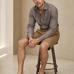 Napoli Cotton Shorts — Khaki, banana_republic product shot