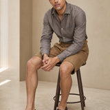 Napoli Cotton Shorts — Khaki, banana_republic product shot